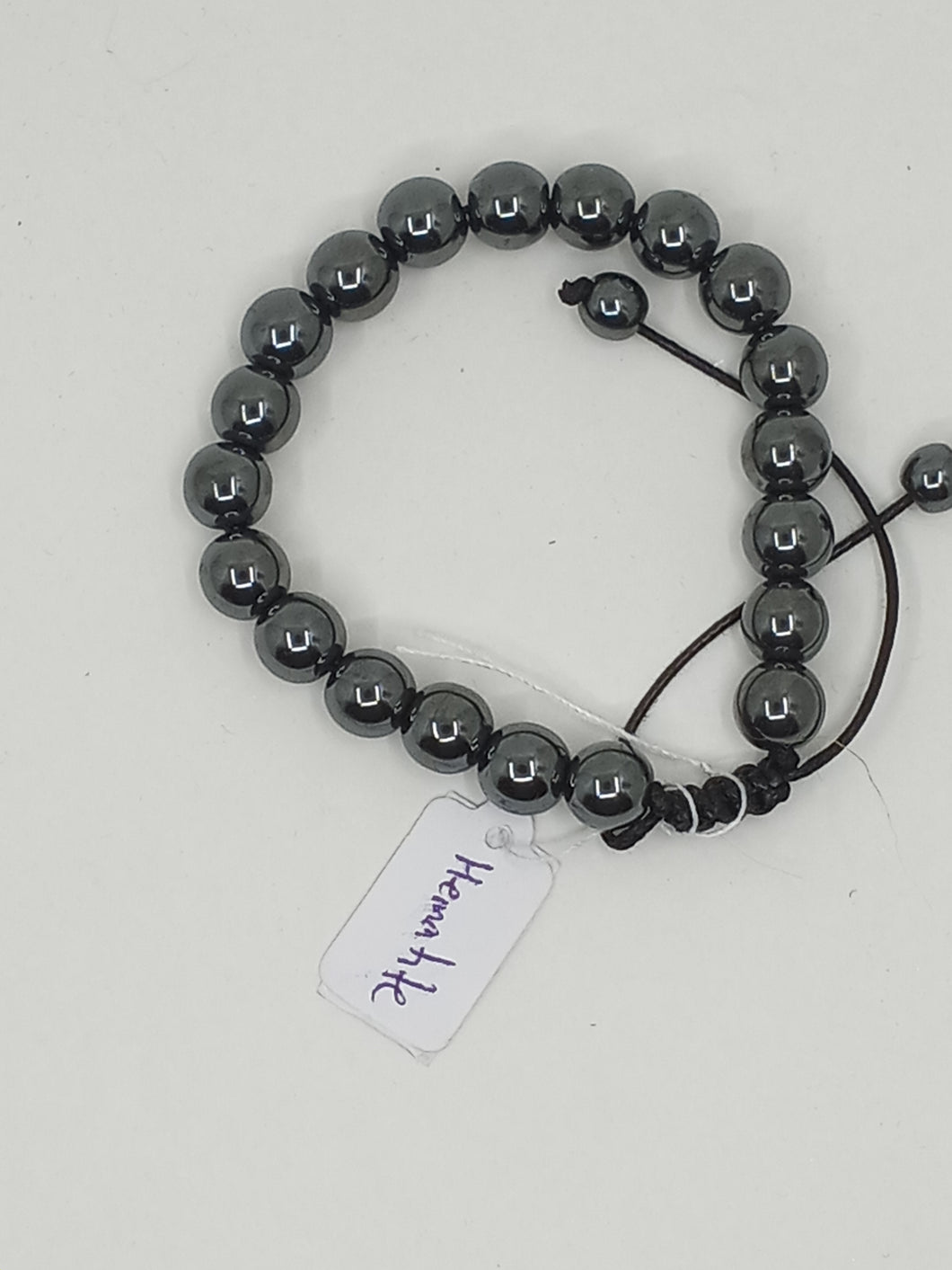 Hematite Adjustable 8mm Bracelet