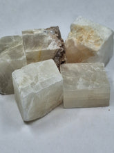 Load image into Gallery viewer, Selenite Semi Translucent Cubes 500g
