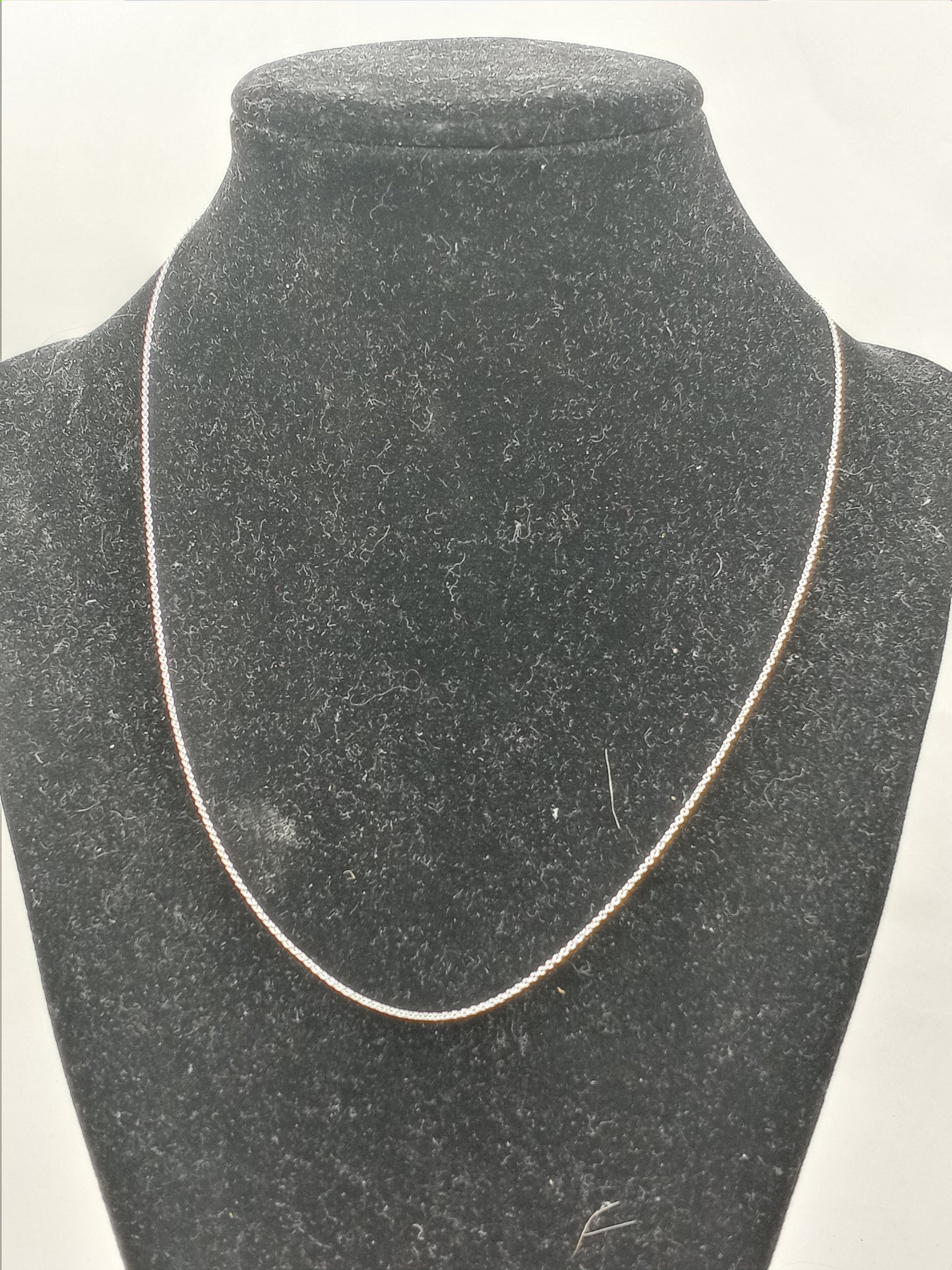 Plain necklace chain 18 Sterling Silver Muskoka Metaphysical
