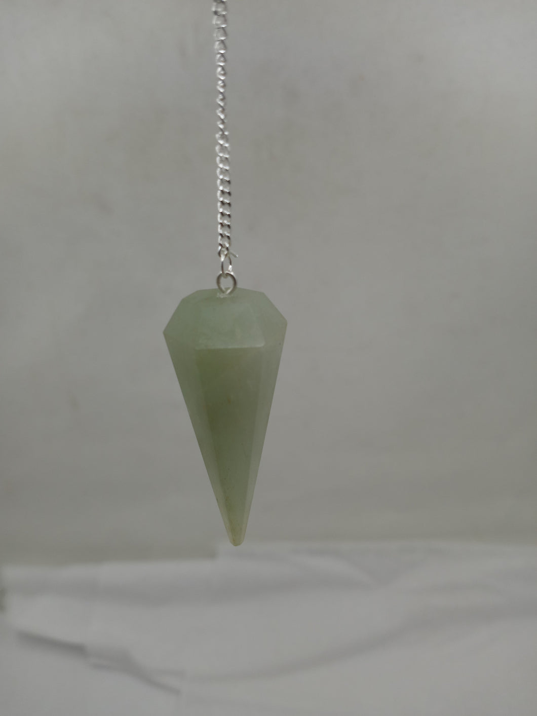 PMGA01 Green Aventurine Faceted Pendulum