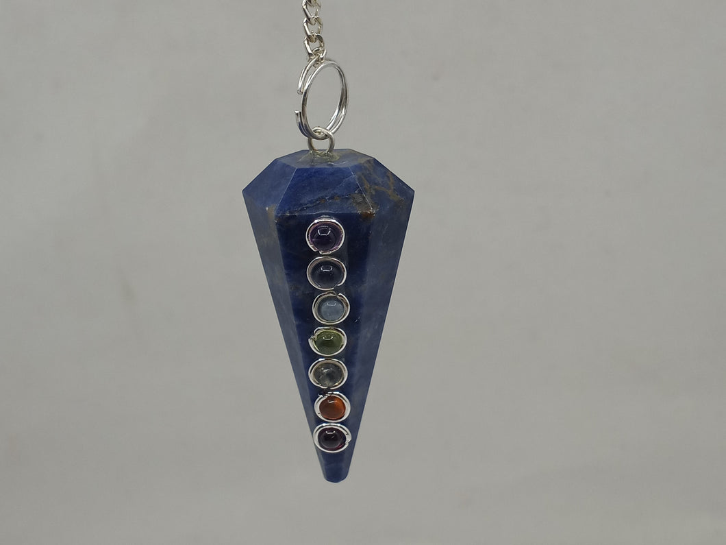 PMCH03 Chakra Stone Pendulum Lapis Lazuli