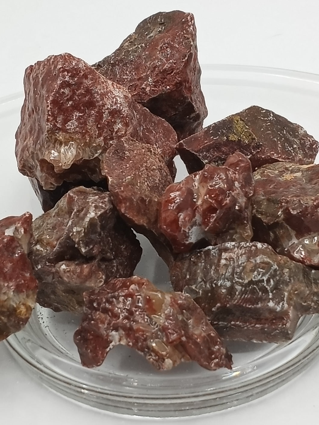 Calcite Red Chips Raw 1/2 lb bag