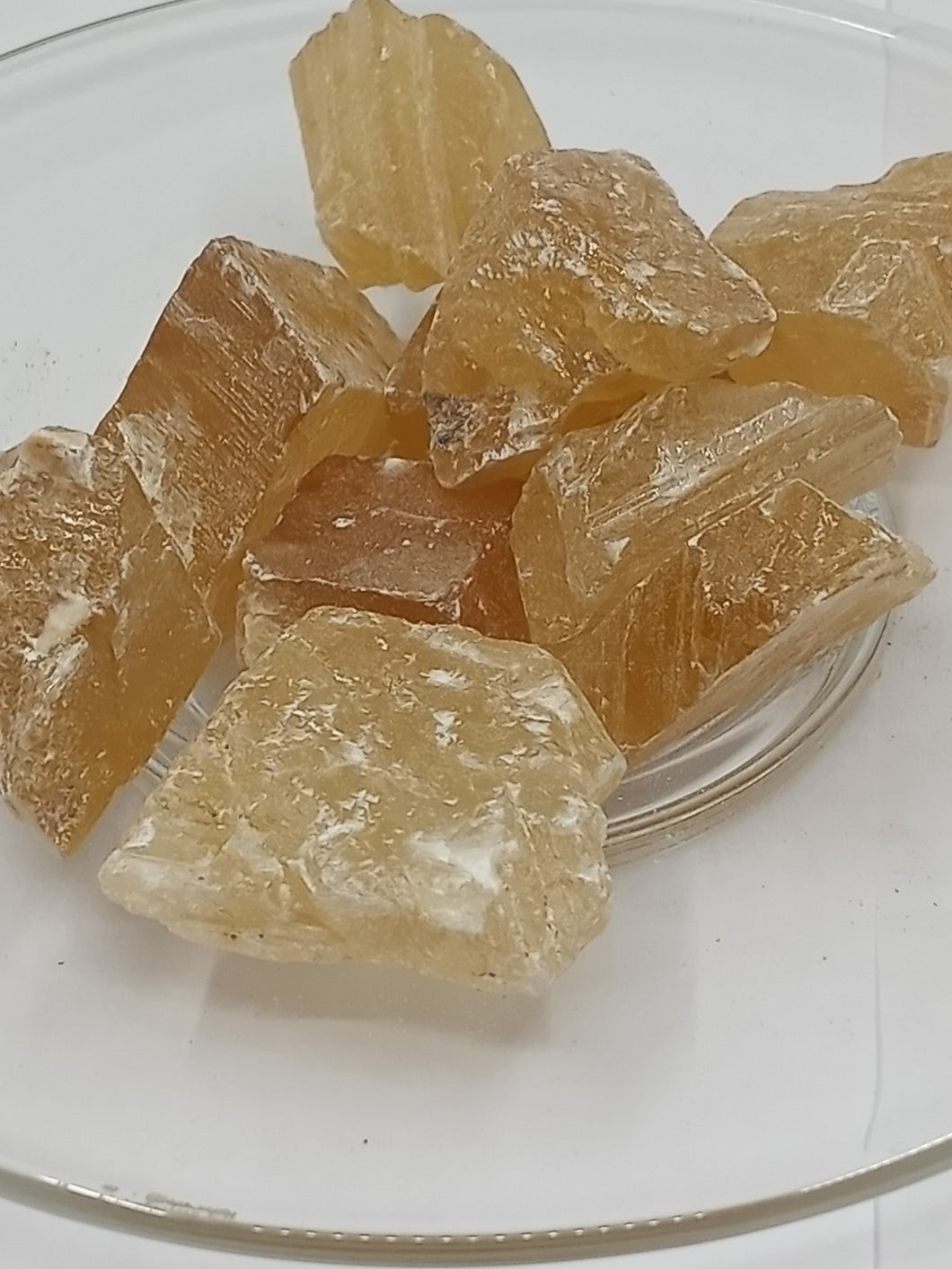 Calcite Citrine Honey Raw Chips Medium 500g bag (3/4