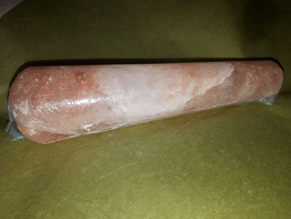 HSMA01 Himalayan Salt Massage Wand Rounded Ends 5 3/4 to 6 1/4