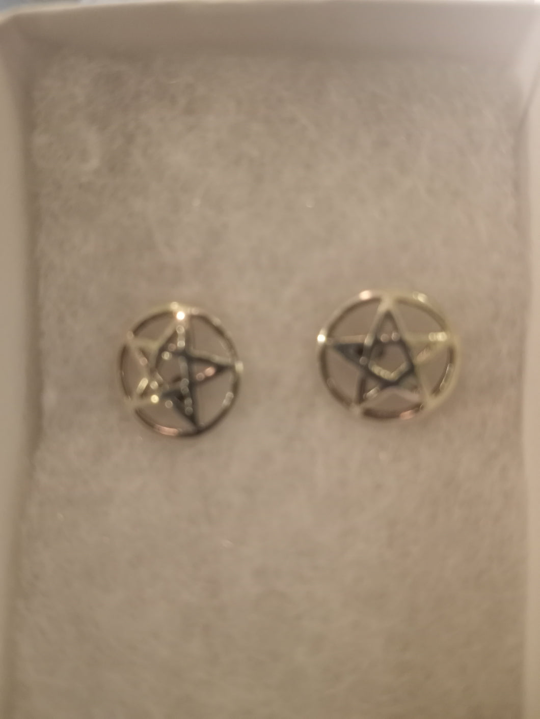 Pentagram .925 Sterling Silver Earrings