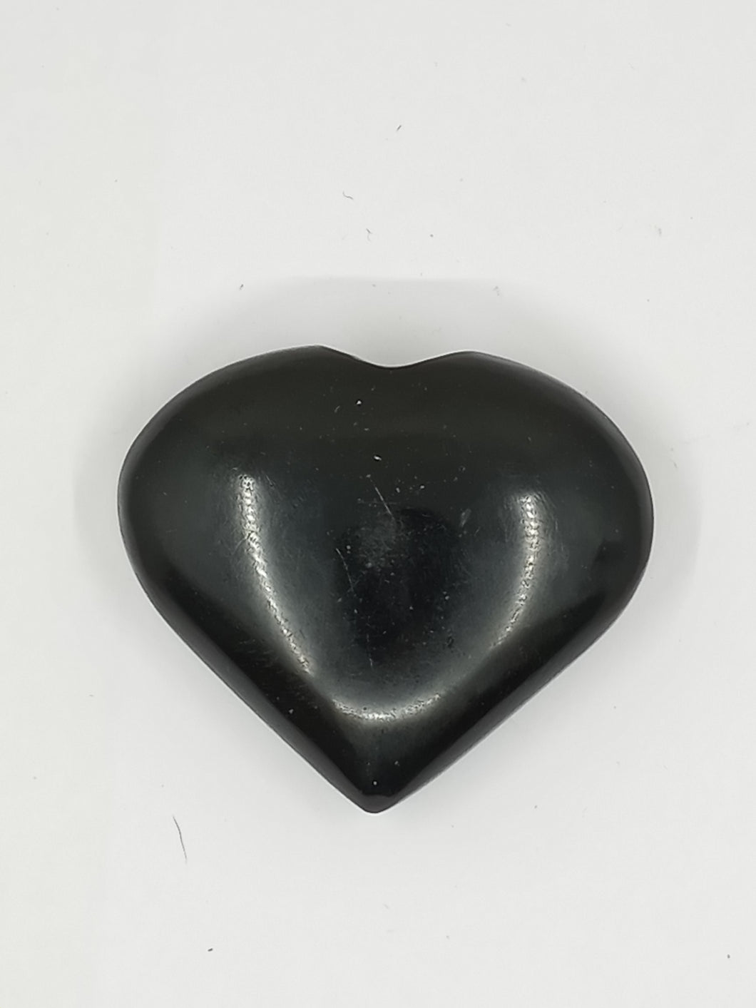 Obsidian Black Puffy Heart