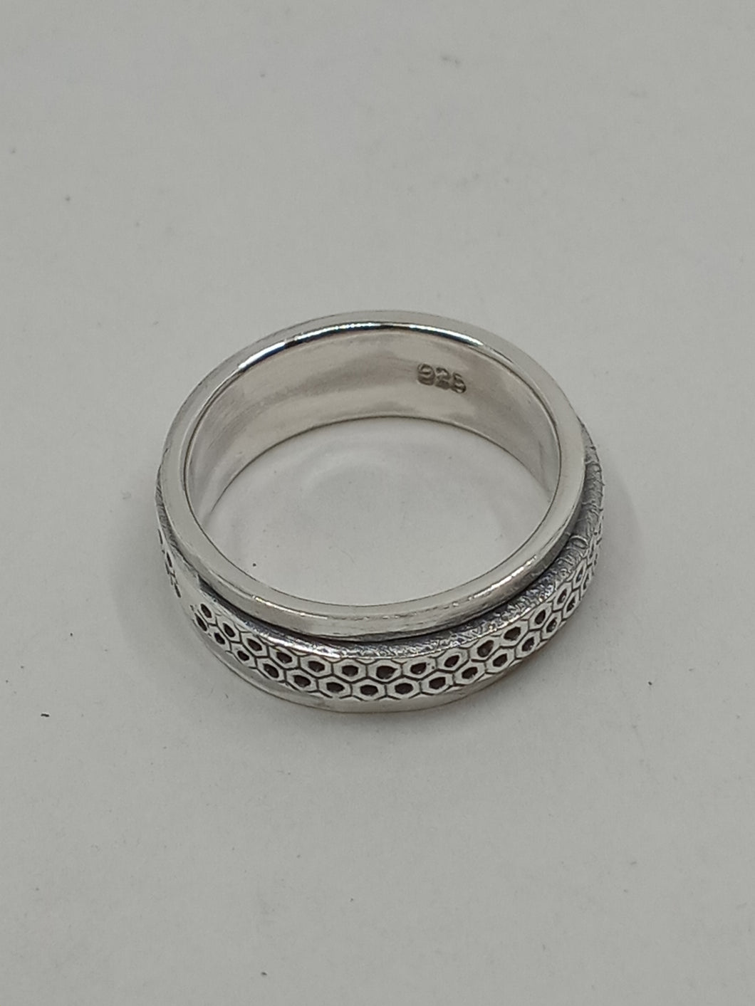 Style 47 Spinning Meditation Anxiety Ring .925 Sterling Silver