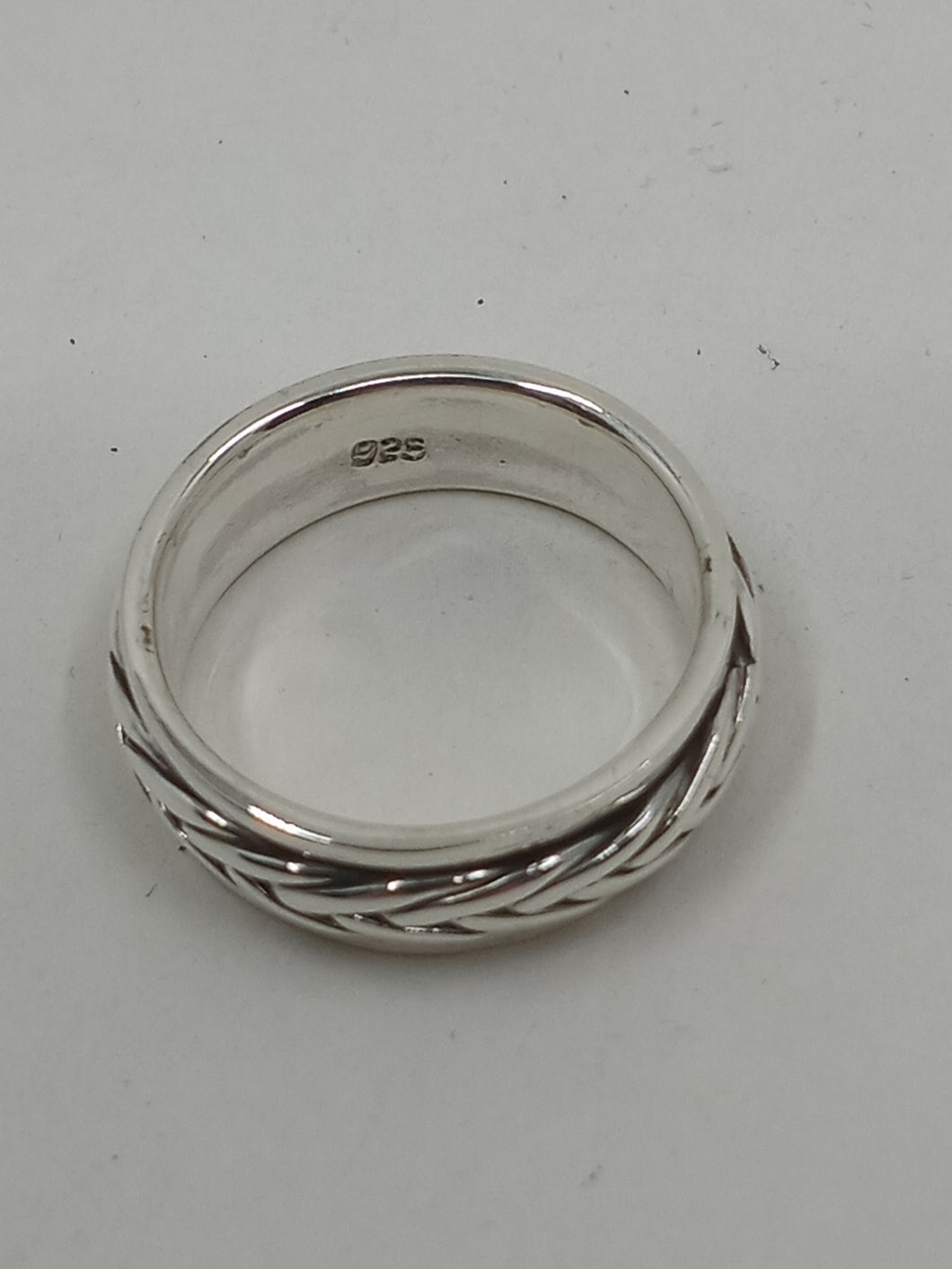 Style 60 Spinning Meditation Anxiety Ring .925 Sterling Silver
